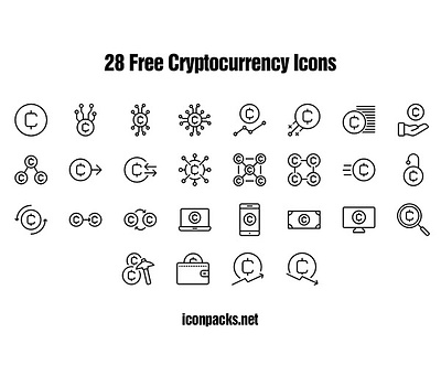 28 Free Cryptocurrency Coin SVG, PNG Icons crypto currency cryptocurrency free resources freebies icon pack icon set icons illustration png icons svg icons vector