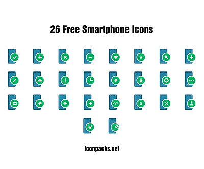 26 Free Smartphone SVG, PNG Icons app free resources freebies icon pack icon set icons illustration mobile phone png icons smartphones svg icons ui vector