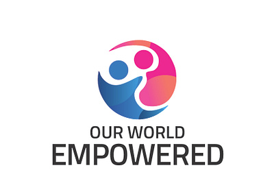 Our World Empowered LOGO 03 3 advertisement brand brand design brand identity branding branding concept cmyk design logo logotype logotypedesign printmedia simplelogo typography vector