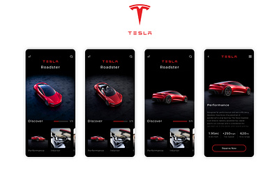 tesla Mobile UI Concept uidesign