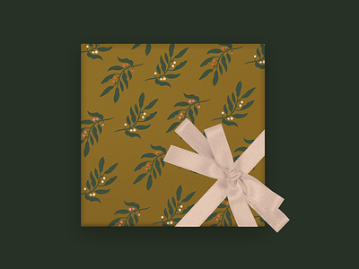 Holiday Gift Wrap cheer christmas florals gift holiday holiday design wrapping paper