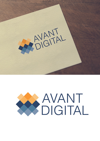 AVANT DIGITAL LOGO branding branding concept branding design cmyk illustration label design logo printmedia simplelogo vector