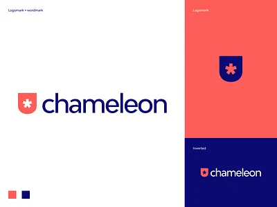 Chameleon Design System - Logo branding design systems logo typography vector