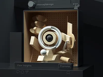 Portrait@InstagramProfile 3d abstract adobe cinema4d design graphic design illustration inspiration modern octane