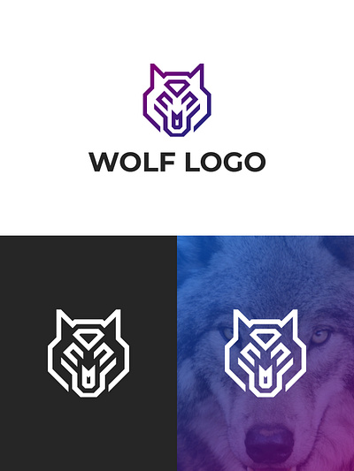 wolf logo adobe xd animation app branding design flat graphic hire hire logo designer hireme icon illustration logo logos minimal typography ui ux vector web