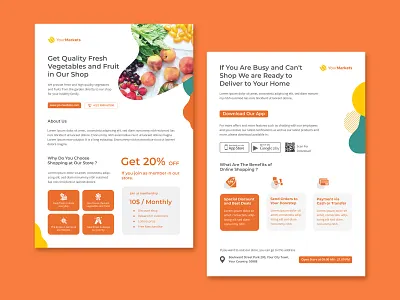 Food Flyer app commerce corporate flyer deal delivery discount discount flyer food fresh fruit flyer fruits grocery market market flyer meat multipurpose vegetables flyer vegetables store flyer