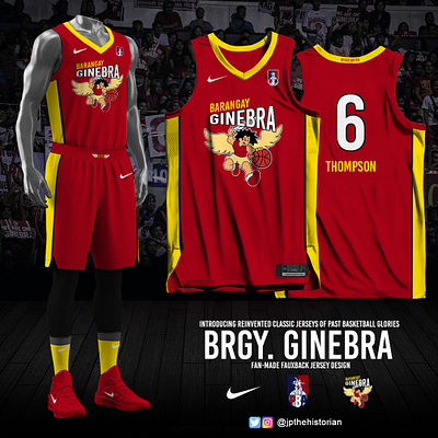 Ginebra Fauxback Jersey barangay ginebra basketball jersey ginebra san miguel jersey design sports branding