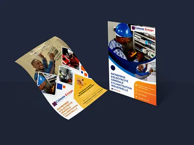 Flyer pour Colonne groupe design illustration