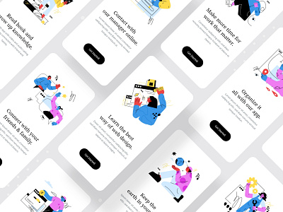 Onboarding app exploration 2020 trend app concept branding dailyui ecommerce event illustration interface minimal onboarding typography ui design