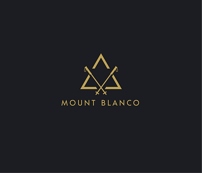 Ski Mountain Logo "Mount Blanco" branding creative design illustration logo logodesign minimal typography vector