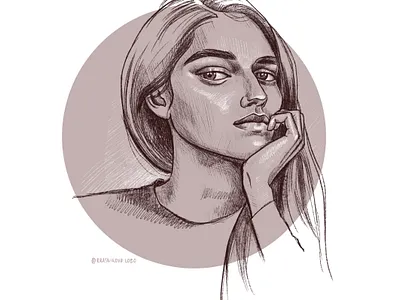 Illustration girl digital illustration digital portrait drawing a portrait fashion portrait girl portrait graphic graphic portrait krasnikova krasnikovalogo pencil drawing portrait art portrait illustration