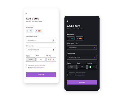 Credit card checkout form card checkout design form minimal payment method ui uidesign ux uxdesign vector web