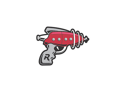 Ray Gun Guy's Ray Gun branding design fun icon illustration packaging vector