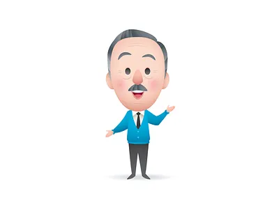 Walt adobe illustrator character design cute disney disneyland illustration jerrod maruyama jmaruyama kawaii vector