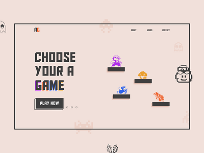 Day 23 of #30daysofwebdesign 30daysofwebdesign challenge concept daily daily ui figma game games hero section landing landing page landing page design mario pixel ui uidesign ux web webdesign webdesigner