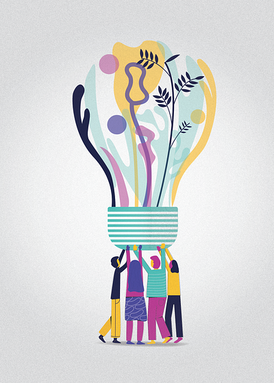 Creativity Bulb design illustration vector