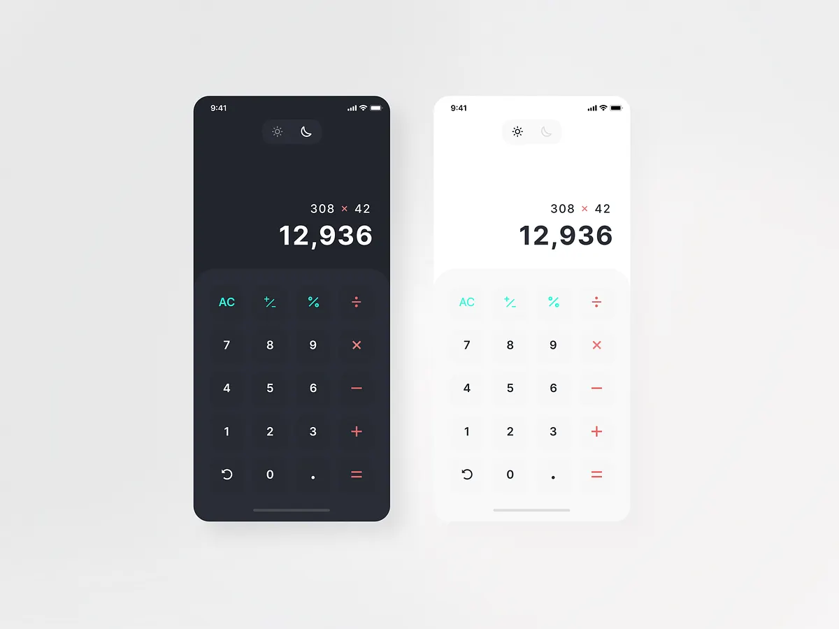 Calculator UI designs, themes, templates and downloadable graphic ...
