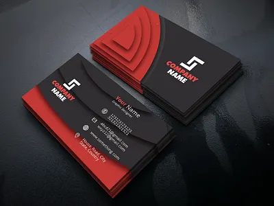Business Card Rectangle Mockup business card flat illustration illustrator logo