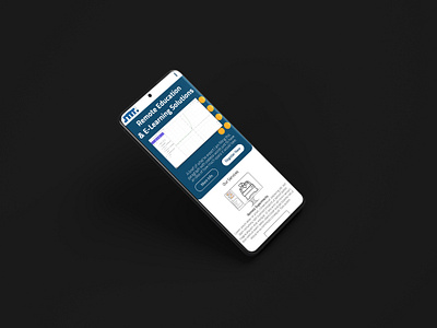 Website on mobile UI ui ux web design