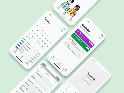 Medication Reminder App app design mobile app design ui ux