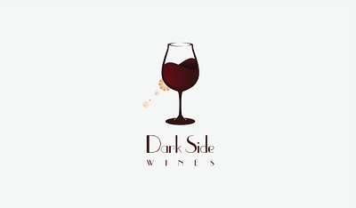 Dark Side Wines Logo adobe illustrator graphicdesign logo logo design