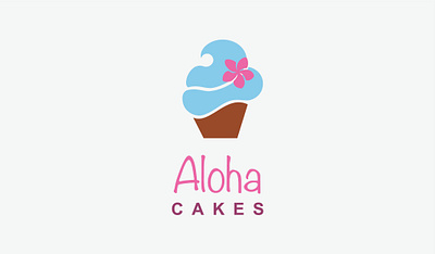 Aloha Cakes adobe illustrator branding graphicdesign logo