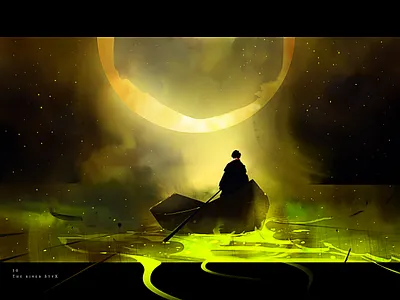 The river Styx art cg concept art creative creative image game game art illustration painting