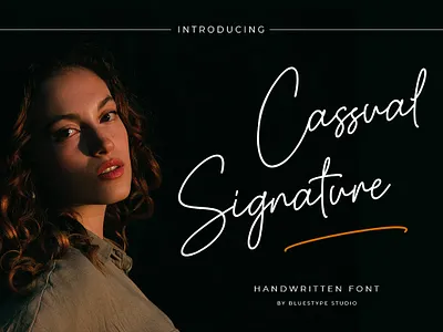 Cassual Signature Font branding design font illustration lettering logo type typography