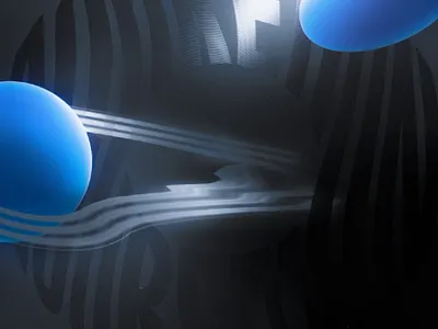 ACCRETION - POSTER & GIF 3 3d 3d art blender blender 3d blender3d blender3dart blendercycles motion motion design motion graphics planet planets space space design