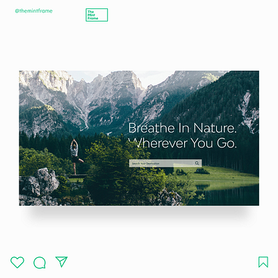 Travel to Nature adobe illustrator branding design destination earth greenery health healthy nature travel traveling ui uidesign webdesign yoga