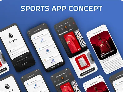 Sport app concept design adobexd figma ui ux