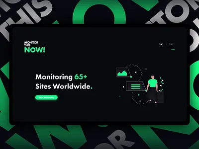 Monitor This NOW! - Website Design design flat minimal simple design ui ux web website