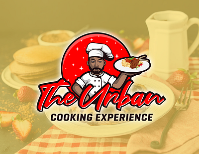 The Urban Cooking Experience chef food and drink logo man people restaurant taste