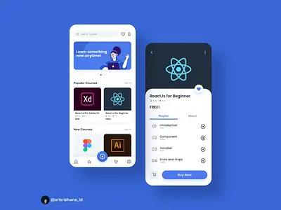 Course App UI app dailyui design interface mobile ui uiux user ux