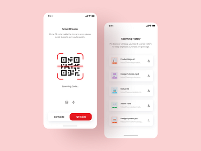 Scanner App Design app design application branding dailyui designer minimal stark trent ui ui inspiration uiux user interface design ux