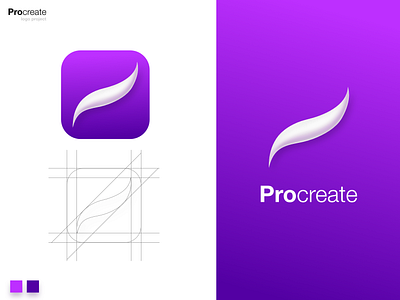 Procreate logo in Apple style + Desktop version getcreativewithprocreate logo logo design logo rebound logodesign logotype procreate procreate app procreate art procreate brushes procreateapp rebound