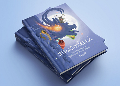 Strašidielka book book book cover children cover design illustration kids layout