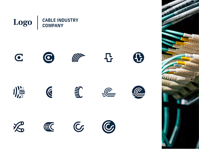 Logo for Cable industry company cable factory icon design icon set industry industry 4.0 logo logodesign manufacturing minimal monogram