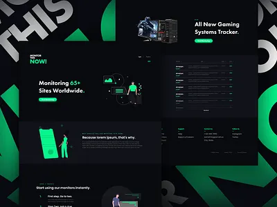 Monitor This Now Home Monitors design minimal simple design ui ux web website