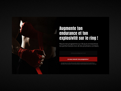 Daily UI #26 - Subscribe Boxe boxe anglaise boxing colors daily 100 challenge daily ui dark design popup subscribe subscription box ui web