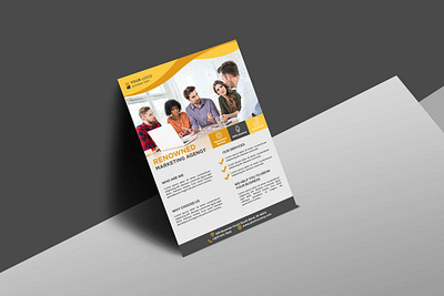 flyer brand design branding design corporate flyer flyer marketing agency marketing agency flyer modern flyer poster