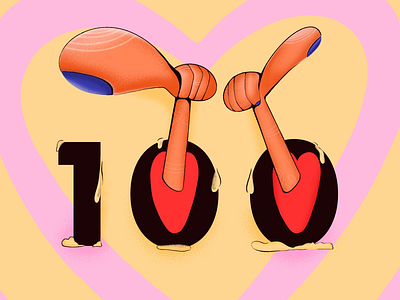 Thumbs up! 2d art characterdesign digitalart flatillustration illustration art numbers procreateapp thumbsup