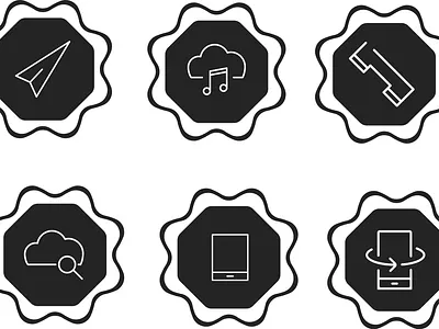 icon black and white design icon illustration vector