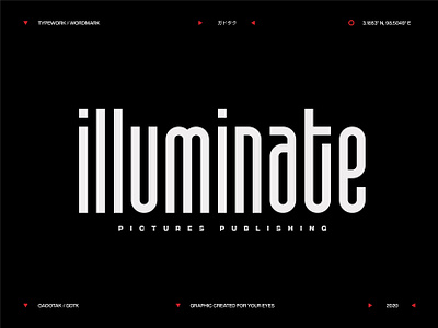 Illuminate Pictures Publishing branding design font logo logo design logotype type type design typography vector