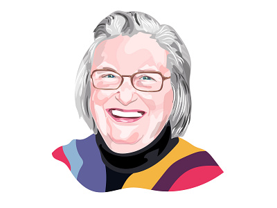 Elinor Ostrom ~ Women In Exploration colorful design figure fine art illustration illustrator portraits vector vectorillustration women womenshistory