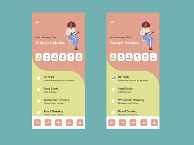 Habit Tracker App/ Adobe Creative Challenge berlin design habit minimal uiux