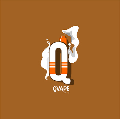 Logo Branding Qvape Store design logo logobranding logovape vape