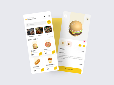 Food App 2020 trend app app design clean creative food and drink food app food delivery food delivery app food delivery application food delivery service food illustration minimal mobile app mobile app design mobile design mobile ui