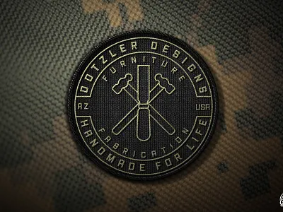 Fabricator Badge Logo badge design flat logo logo vector