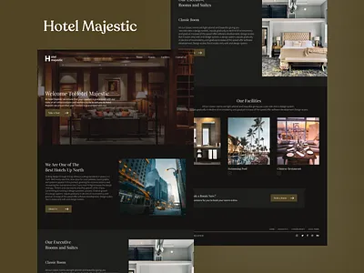 Hotel Landing Page design hotel landingpage ui uidesign uiux